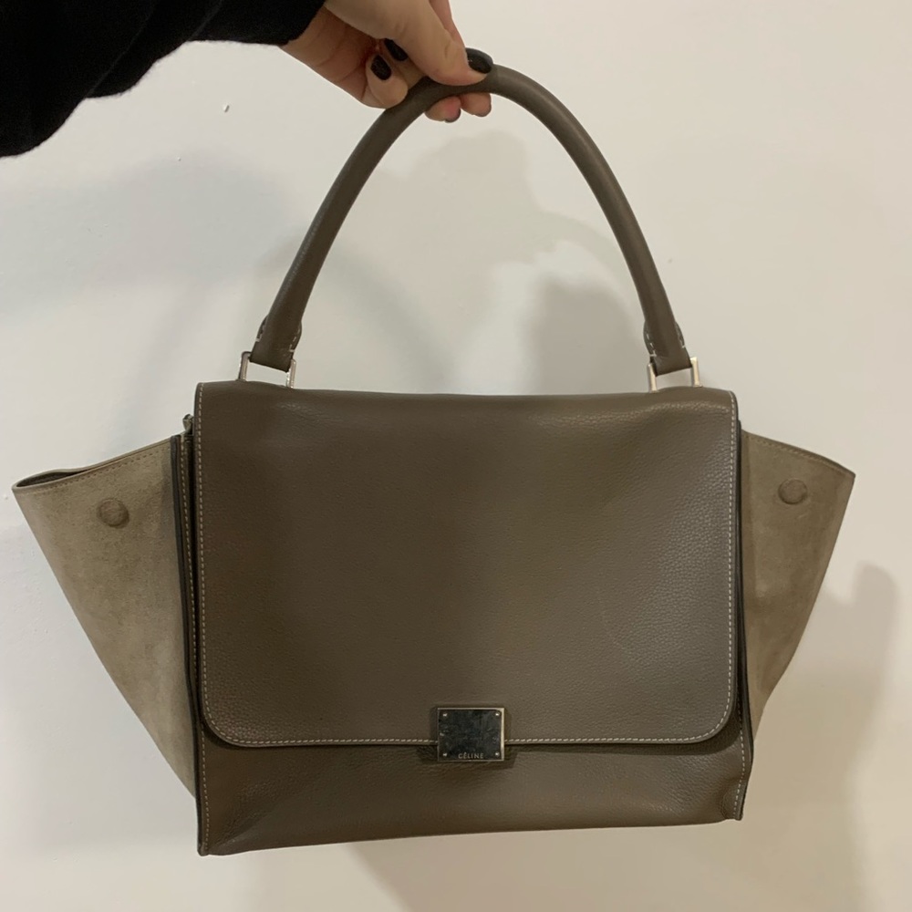 Celine Medium Trapeze Bag - TAUPE